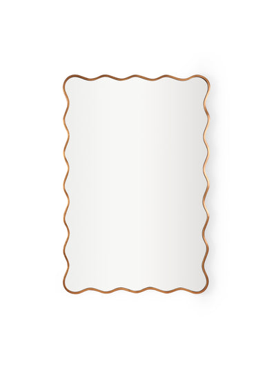 Stevie Wavy Edge Wall Mirror – Gold