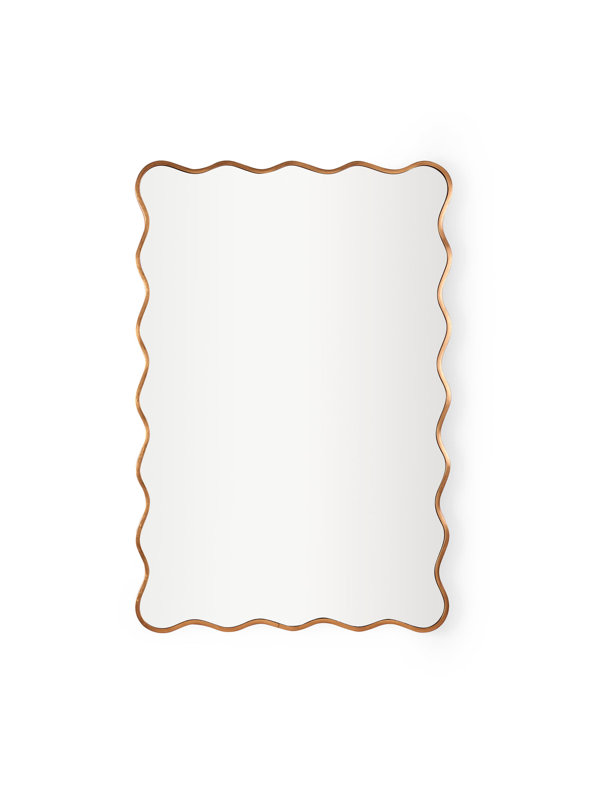 Stevie Wavy Edge Wall Mirror – Gold