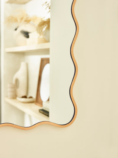 Stevie Wavy Edge Wall Mirror – Gold