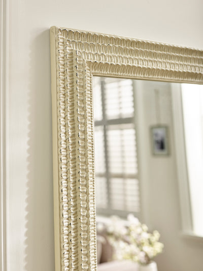 Alanis Rectangular Lean to Dress Mirror – White