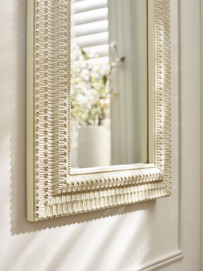 Alanis Rectangular Wall Mirror – White