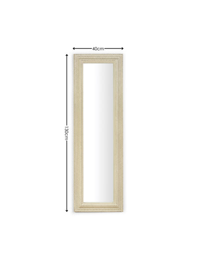 Alanis Rectangular Wall Mirror – White