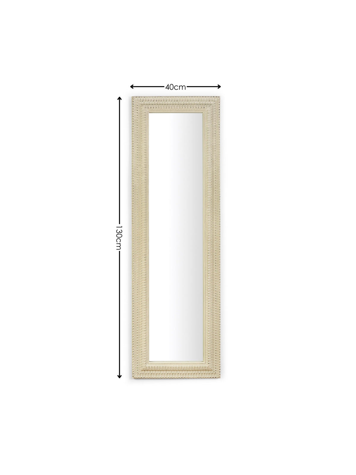 Alanis Rectangular Wall Mirror – White