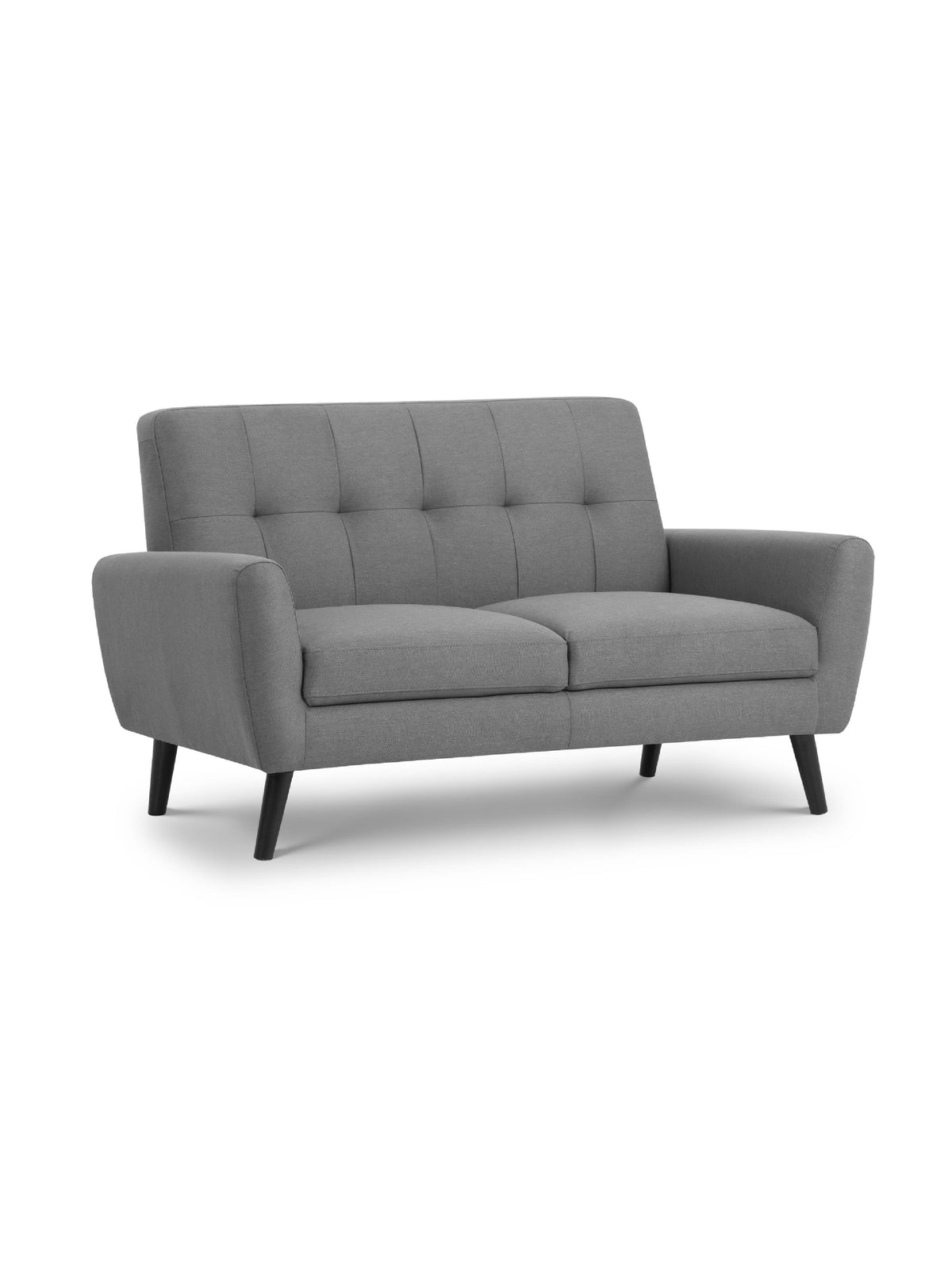 Monza 2 Seater Compact Retro Sofa - Grey