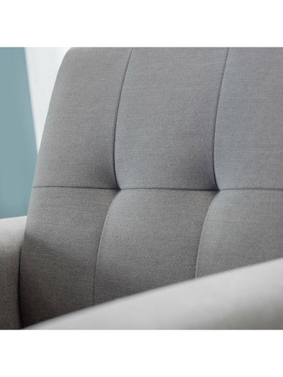 Monza 2 Seater Compact Retro Sofa - Grey
