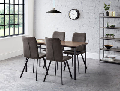 Monroe Dining Chairs (Set Of 2) – Julian Bowen, view 2