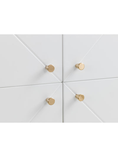 Moritz 4 Door Cabinet – Oak & White – White and Oak Effect