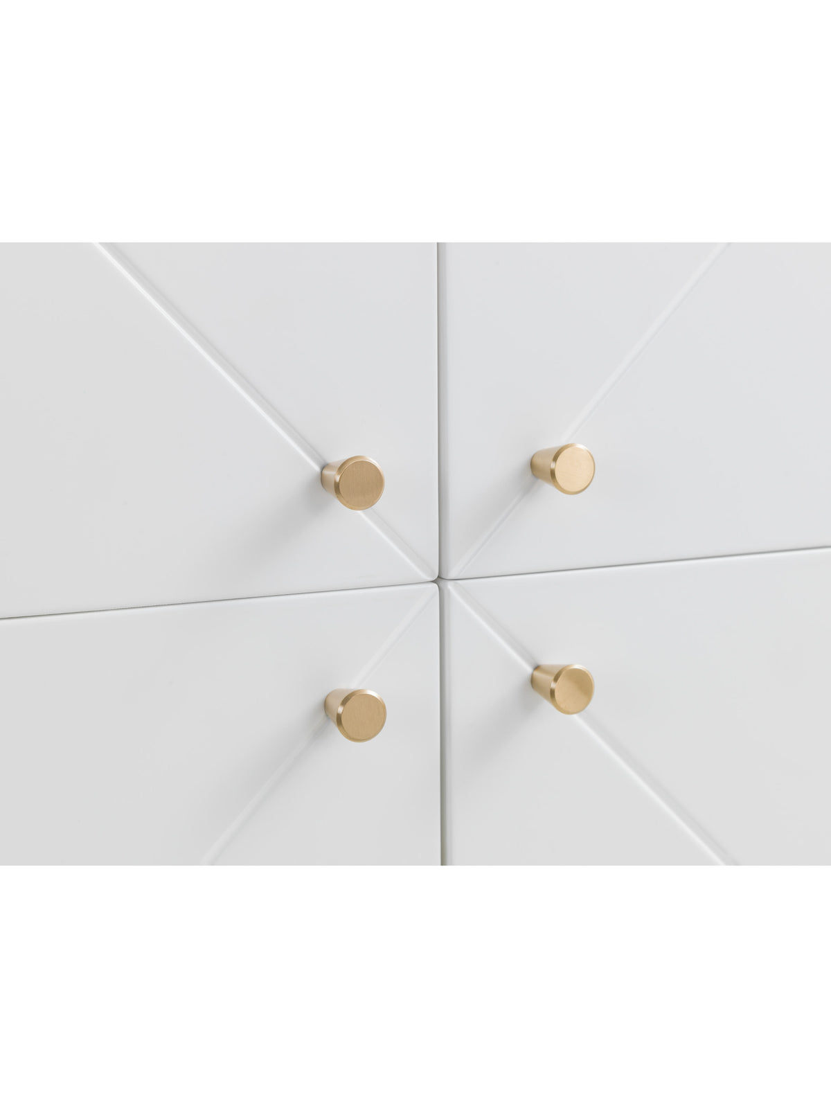 Moritz 4 Door Cabinet – Oak & White – White and Oak Effect