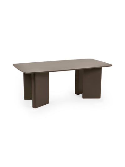 Moro Rectangular Dining Table – Matt Chocolate Brown