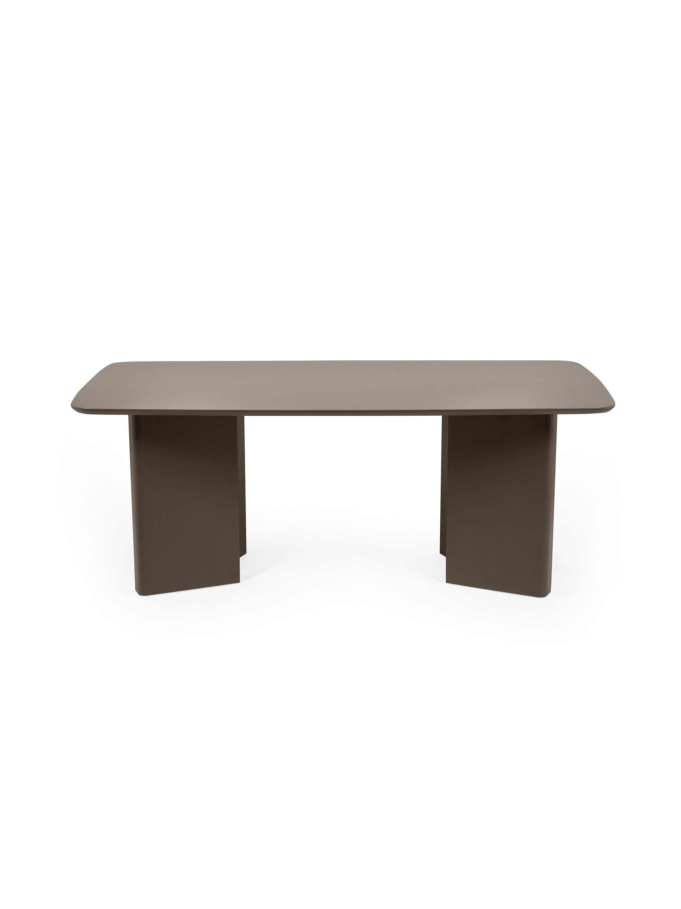 Moro Rectangular Dining Table – Matt Chocolate Brown