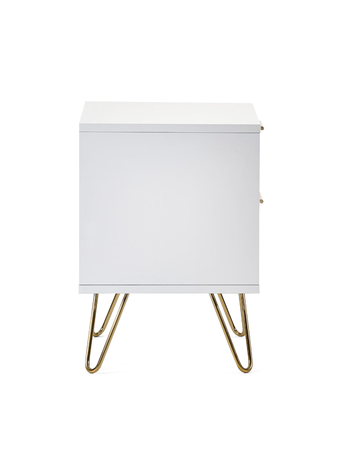 Murano 2 Drawer Bedside - Matt White