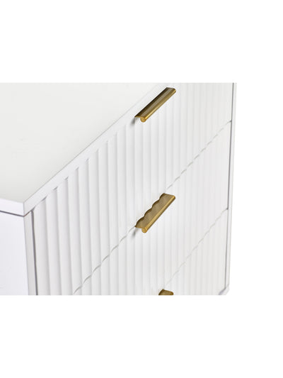 Murano 3 Drawer Chest - Matt White