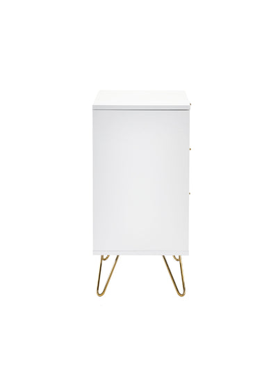 Murano 3 Drawer Chest - Matt White