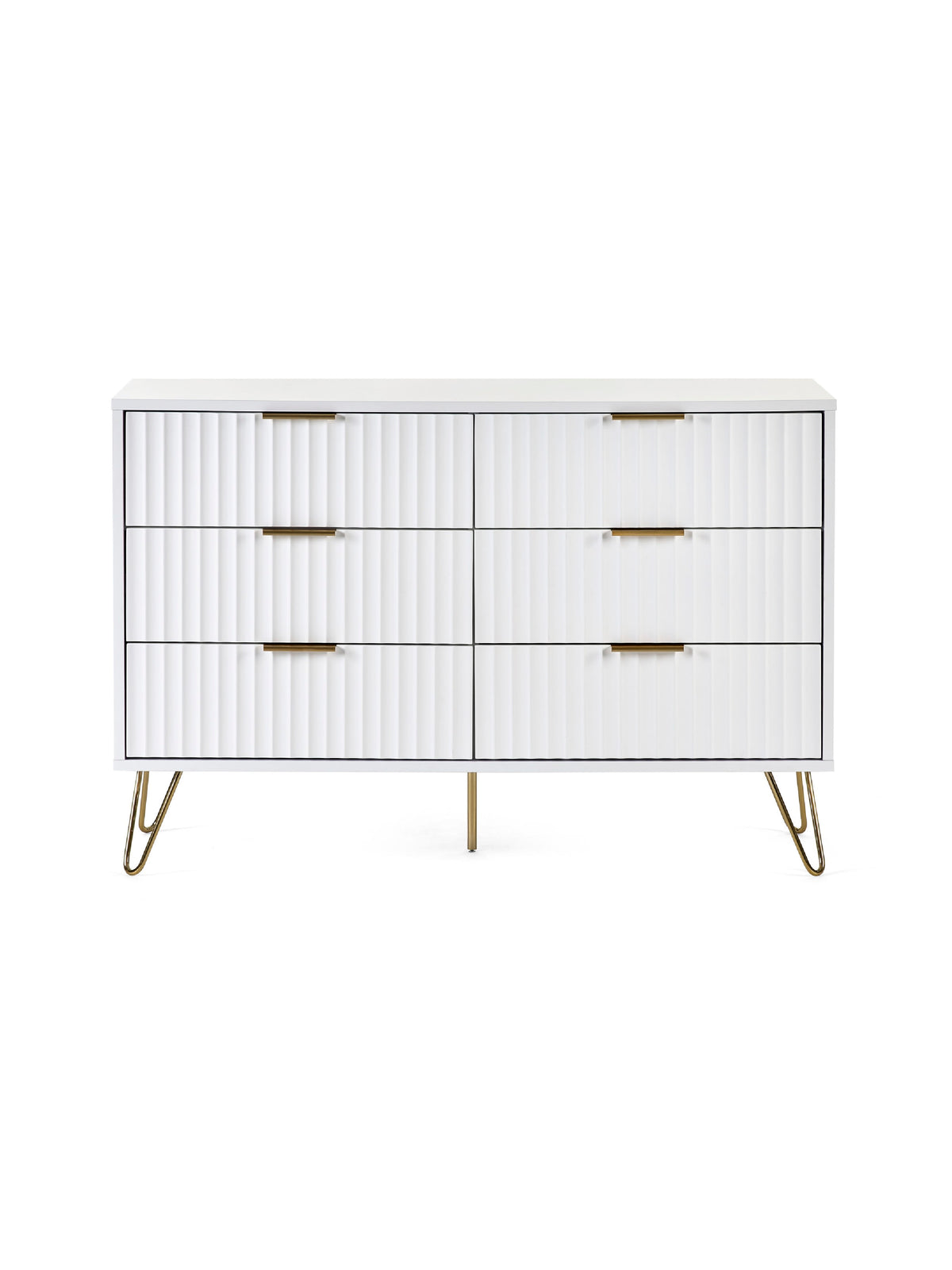 Murano 6 Drawer Chest - Matt White