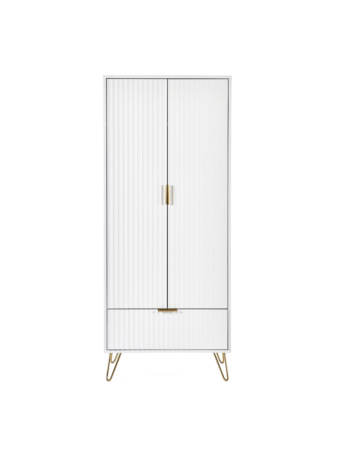 Murano 2 Door 1 Drawer Wardrobe - Matt White