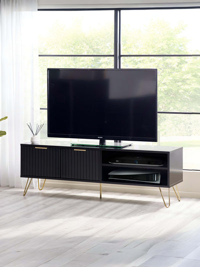 Murano Tv Unit - Matt Black