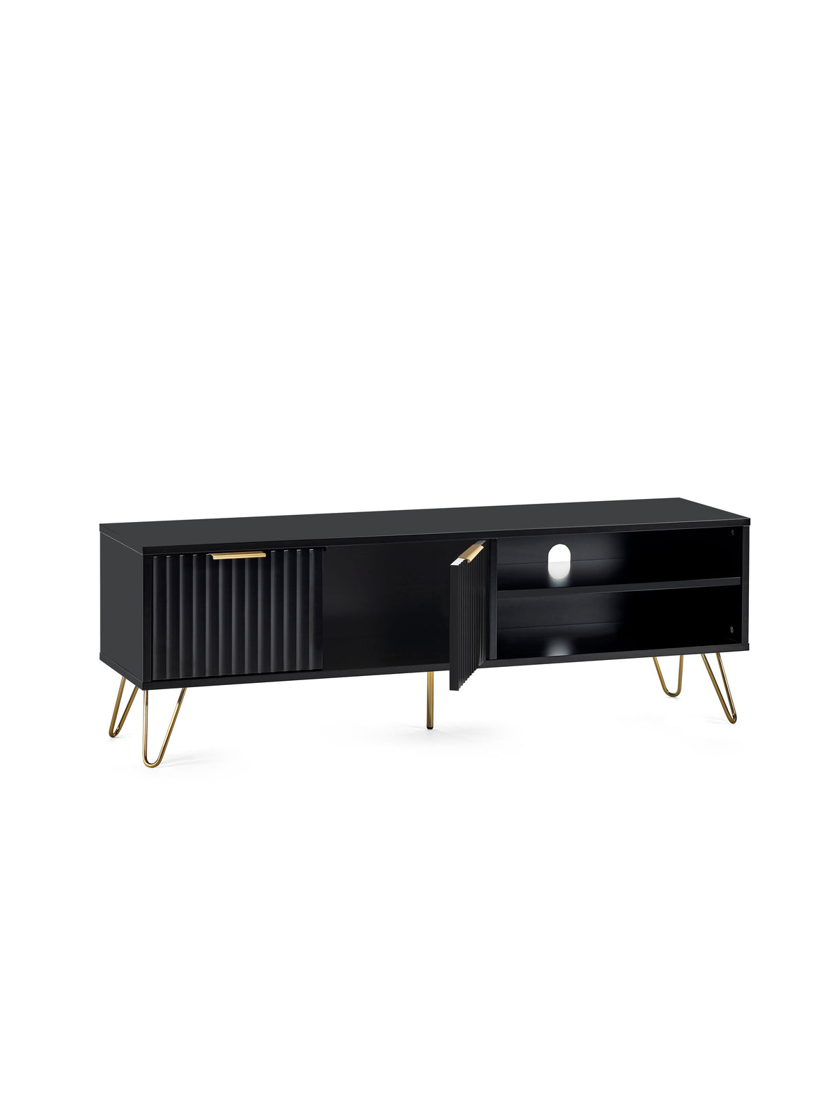 Murano Tv Unit - Matt Black