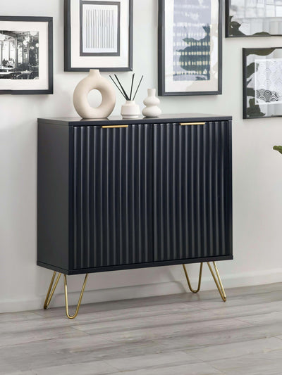 Murano Compact Sideboard – Matt Black