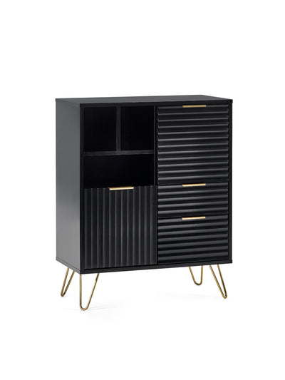 Murano 2 Door 2 Drawer Sideboard – Matt Black