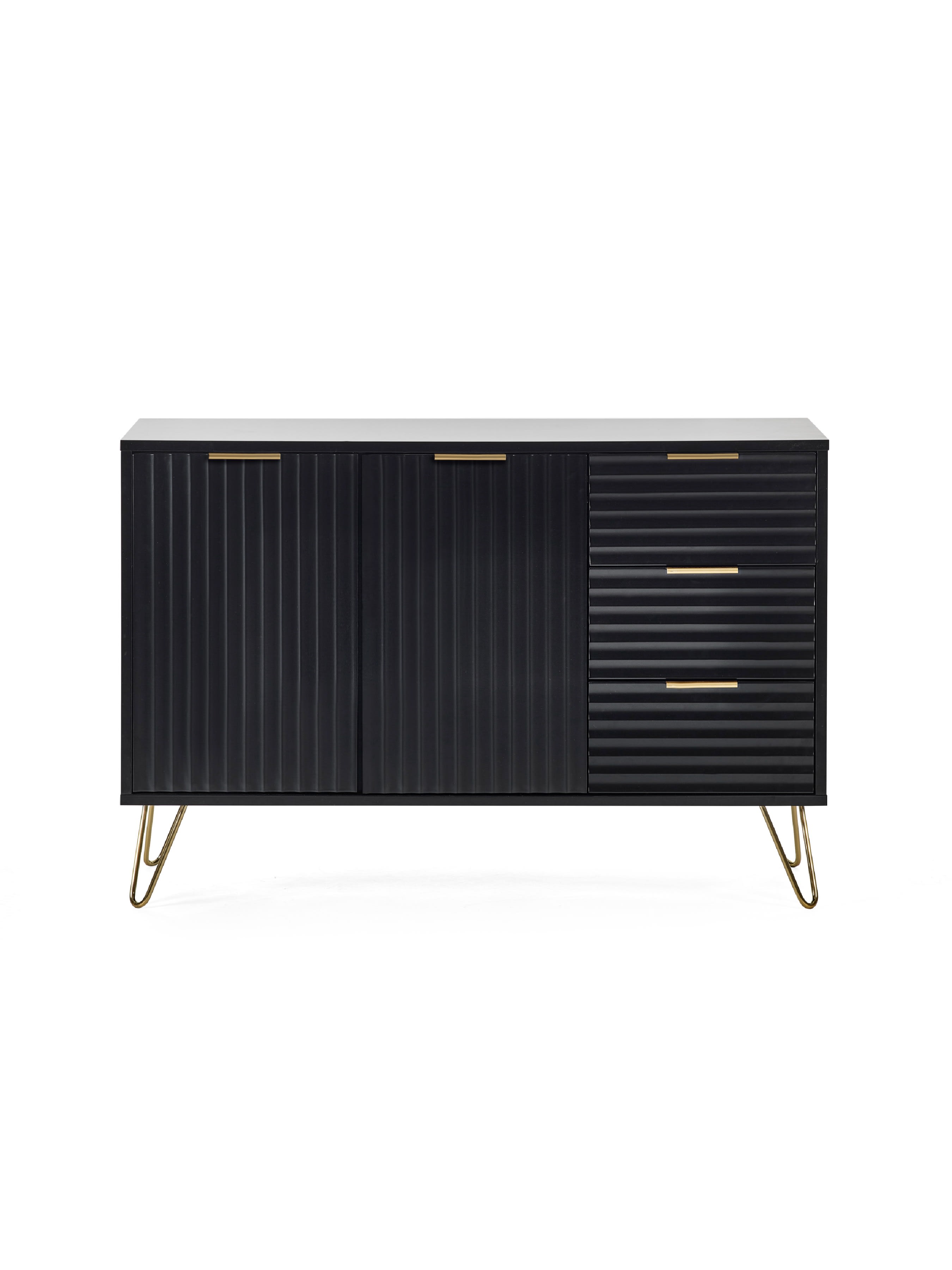 Murano Large Sideboard – Matt Black