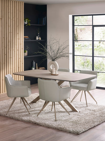 Noah Ivory Fabric Dining Chair