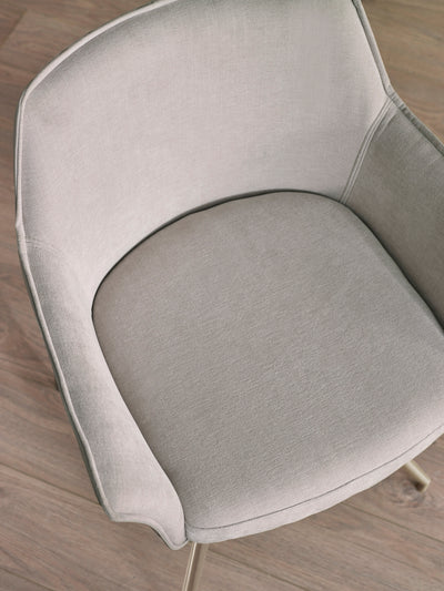 Noah Ivory Fabric Dining Chair