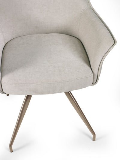 Noah Ivory Fabric Dining Chair