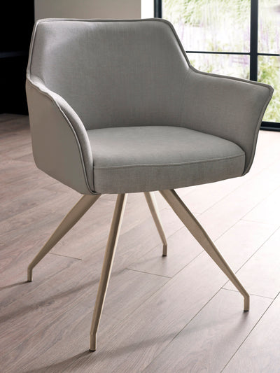 Noah Ivory Fabric Dining Chair