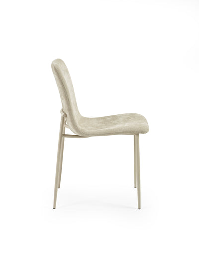 Nora Upholstered Dining Chair (Set of 4) – Cream Chenille