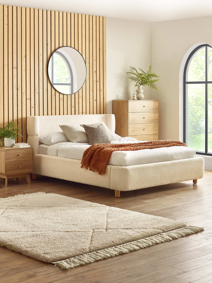 Oberon Boucle Bed Frame