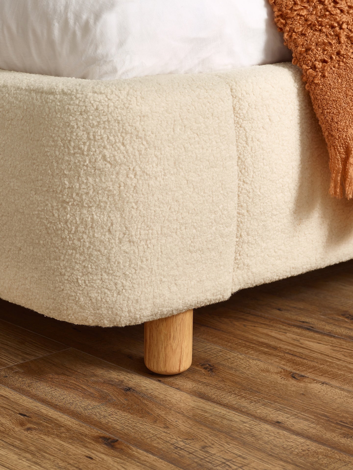Oberon Boucle Bed Frame – Julian Bowen, view 14