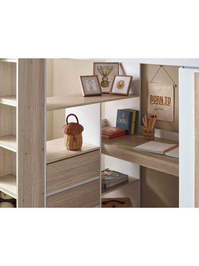 Ocean Highsleeper Pale Wood & White