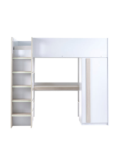 Ocean Highsleeper Pale Wood & White