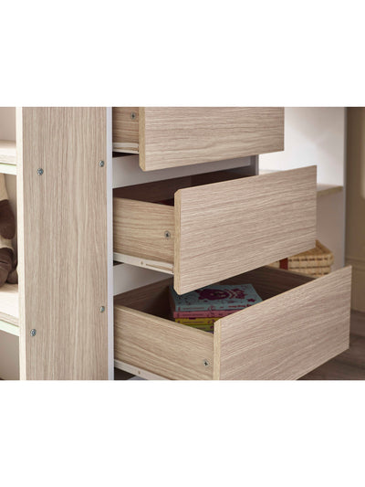 Ocean Highsleeper Pale Wood & White