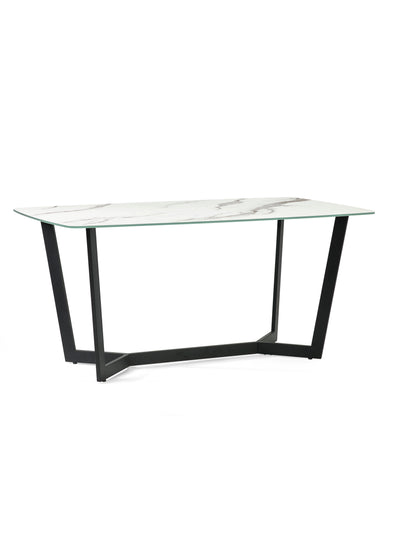 Olympus dining table in white marble effect, photo 2