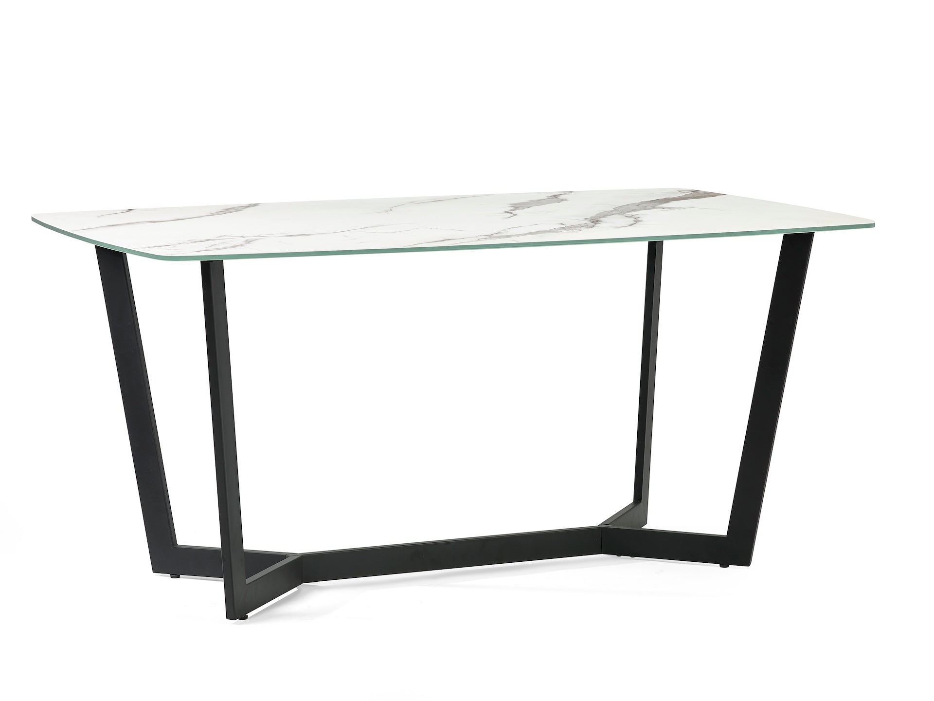 Olympus Dining Table - White Marble – Julian Bowen