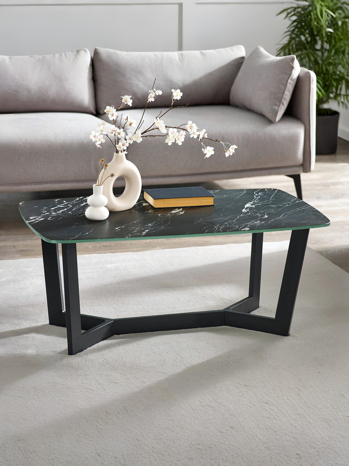 Olympus Coffee Table - Black Marble