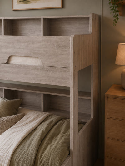 Orion Triple Sleeper Bunk Bed – Grey Oak Effect