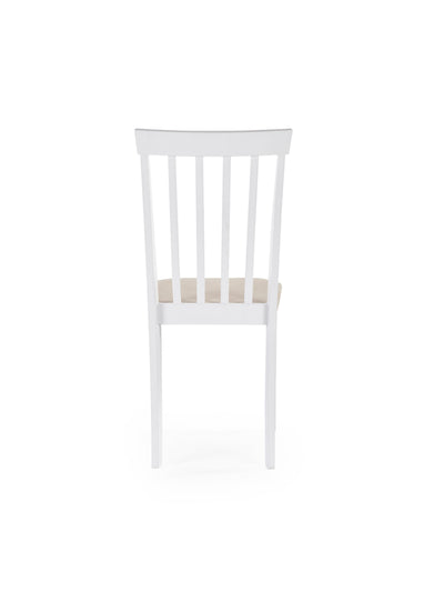 Orwell White Round Table with 4 Chairs Dining Set