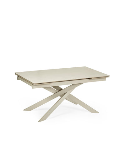 Osaka Stone Effect 160-200cm Rectangular Extending 6-8 Seater Dining Table – Natural Stone Effect