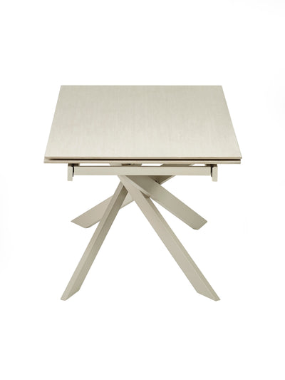 Osaka Stone Effect 160-200cm Rectangular Extending 6-8 Seater Dining Table – Natural Stone Effect