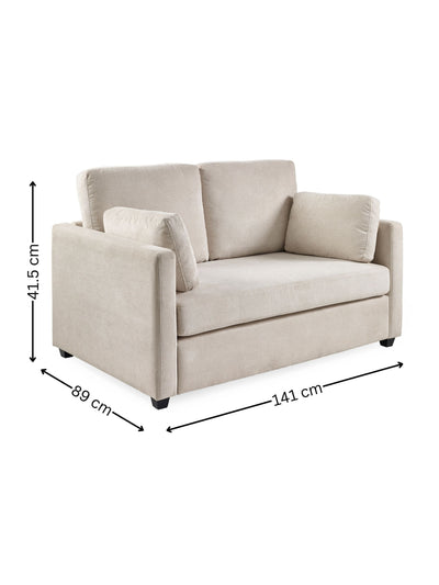 Ottilie Natural Chenille 2 Seater Sofa