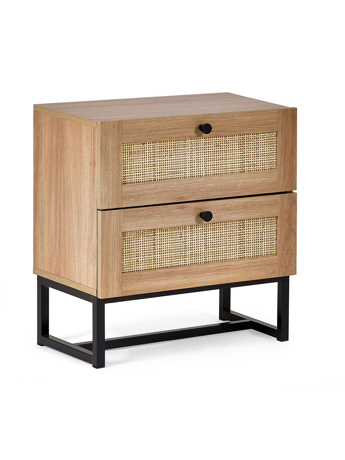 Padstow 2 Drawer Bedside - Oak
