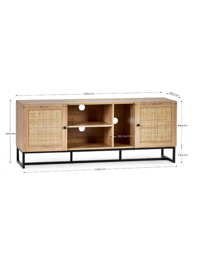 Padstow Tv Unit - Oak