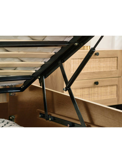 Padstow Ottoman Storage Bed - Oak