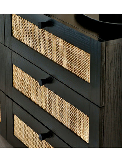 Padstow 6 Drawer Chest - Black