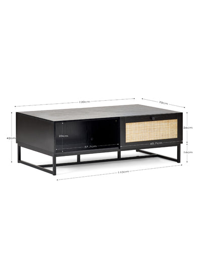 Padstow Coffee Table - Black