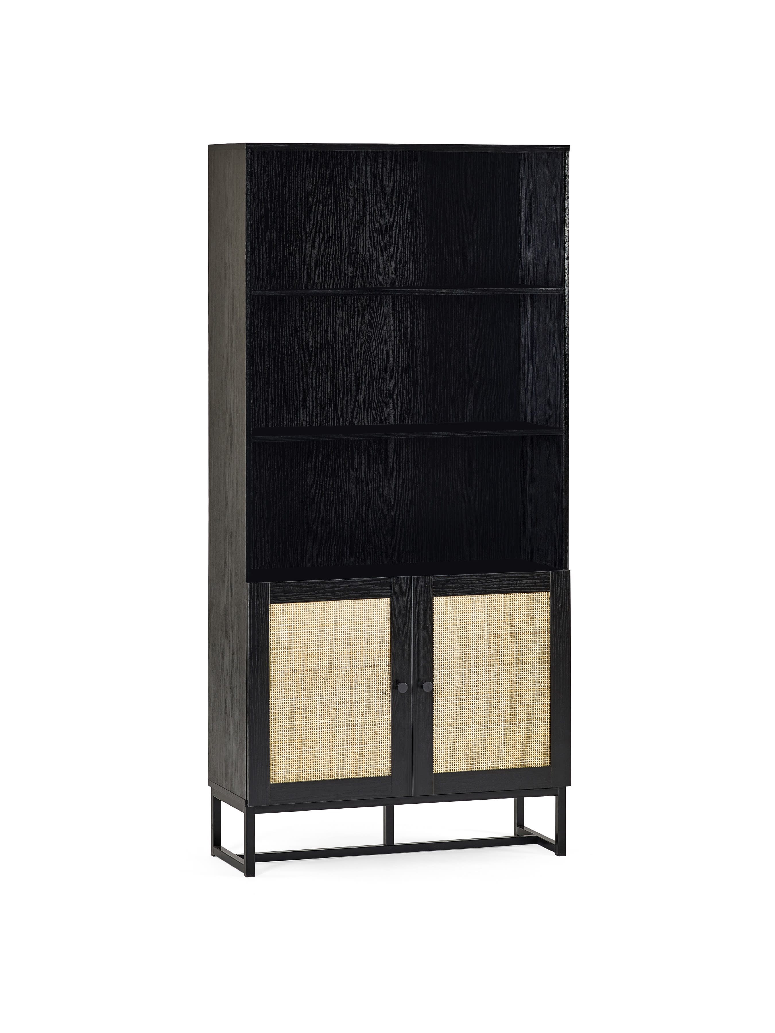 Padstow Tall Bookcase - Black