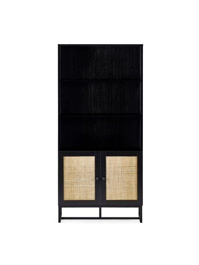 Padstow Tall Bookcase - Black
