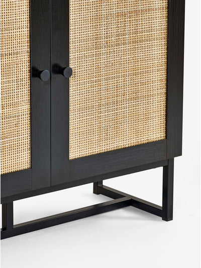 Padstow Tall Bookcase - Black